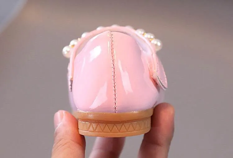 "Diana" Pearl Girl's Shoes in Pink
