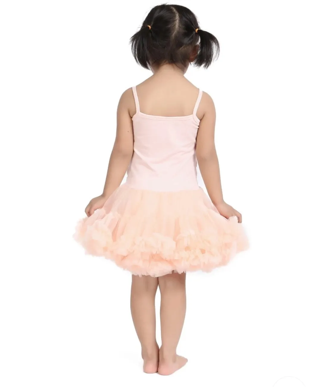 Rosette Tutu Dress Peach