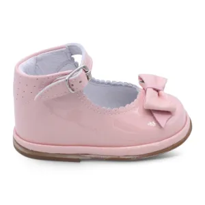 'Ruby' Girls Pink Patent Ankle Strap Shoes