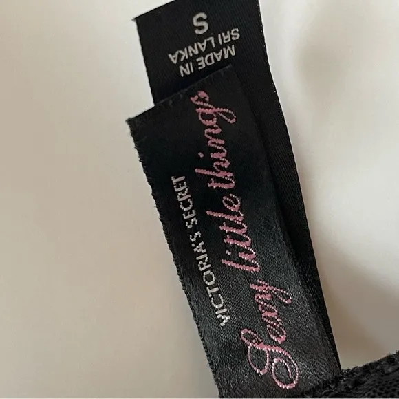 S VS Victoria’s Secret Sexy Little Things Red Floral lace lingerie slip black