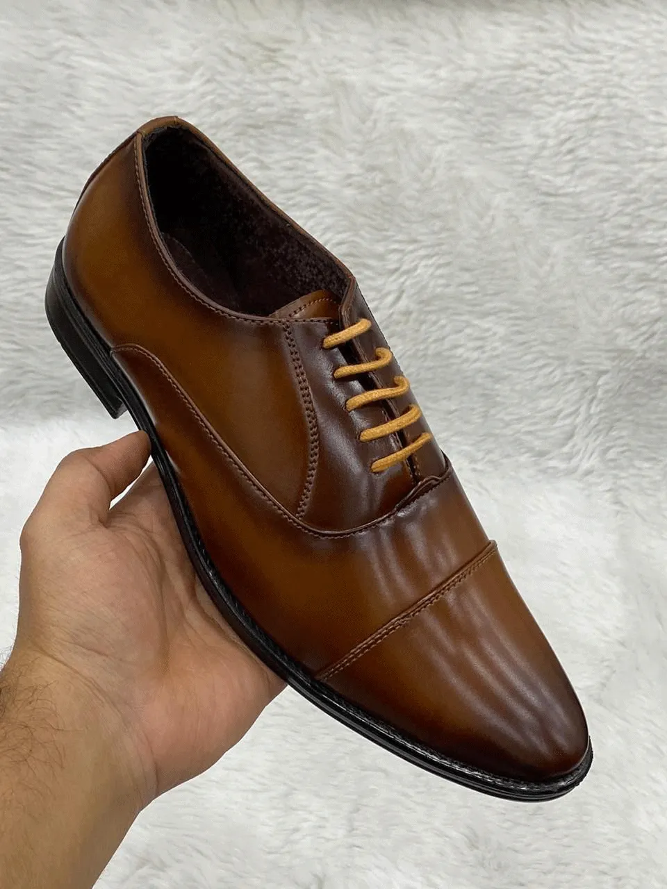 Shiny Mens Wear Pattern Premium Design Quality Oxford Formal Shoes-JonasParamount