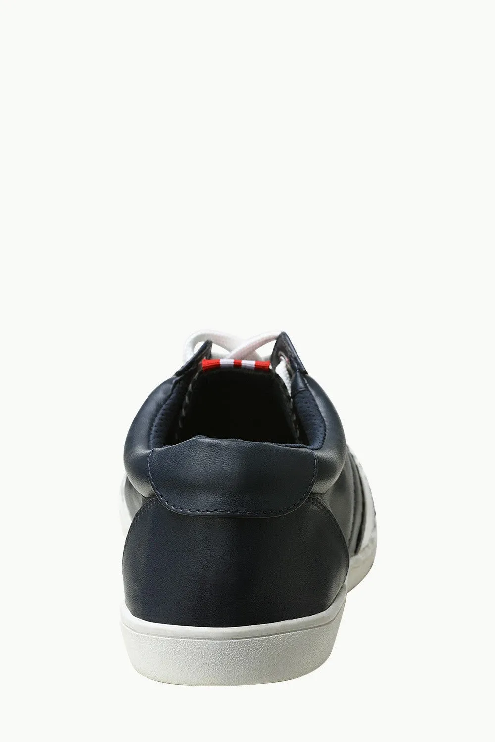 Solid Faux Leather Plimsolls