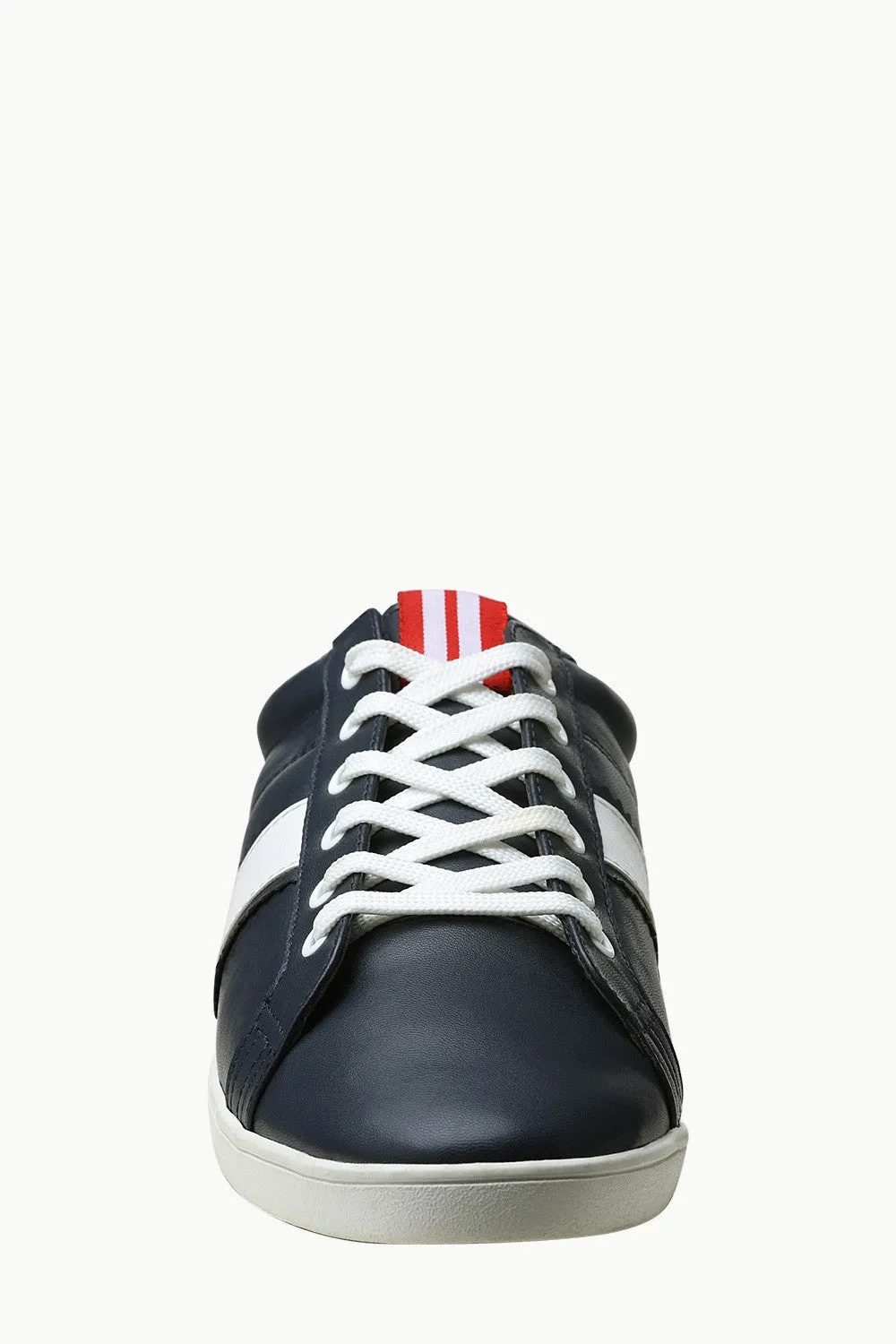 Solid Faux Leather Plimsolls
