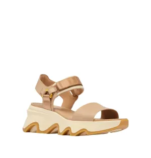 Sorel Women's Kinetic Y-Strap Wedge Sandal - Honest Beige/Honey