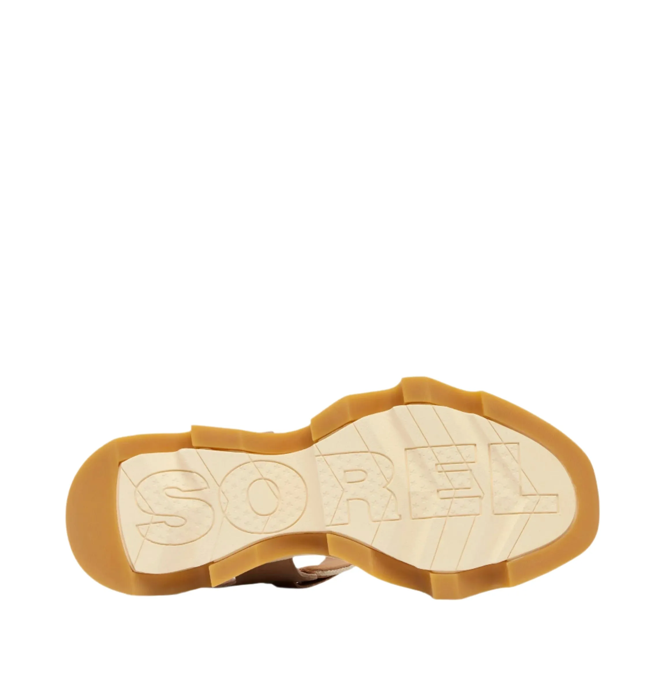 Sorel Women's Kinetic Y-Strap Wedge Sandal - Honest Beige/Honey