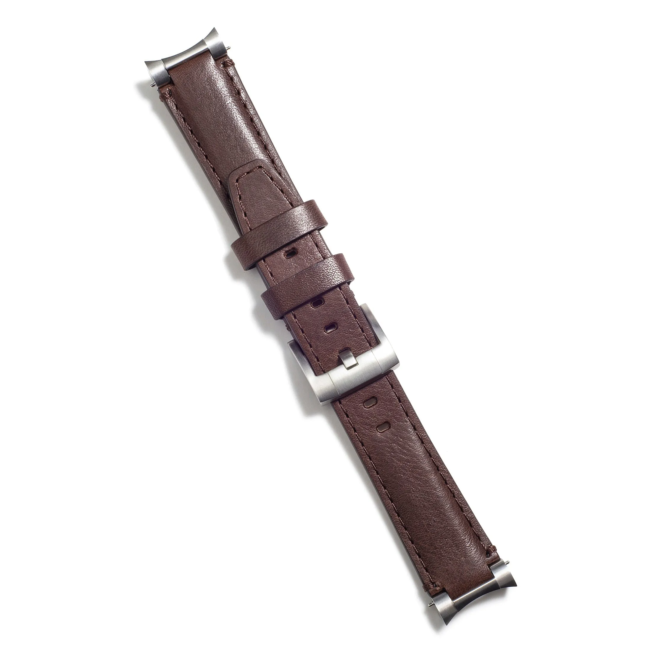 Steel End Link Leather Strap for Rolex Sea-Dweller with Tang Buckle