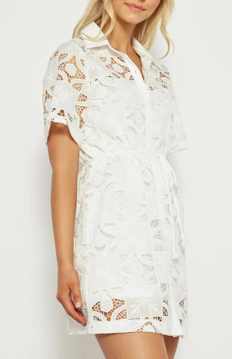 Tessa Lace Embroidery Dress