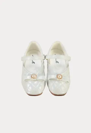 Textured Reflective Design Velcro Strap Shoes