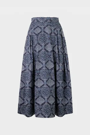 The Friday Skirt (Shibori Print)