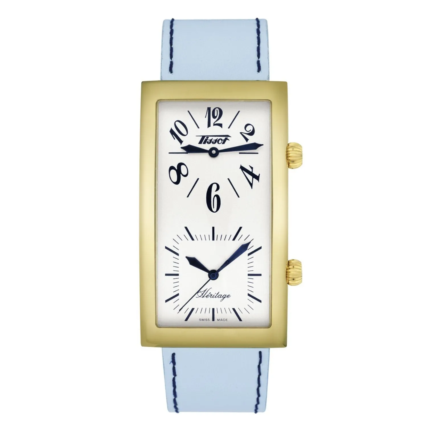 Tissot 20mm Prince Blue Leather Strap