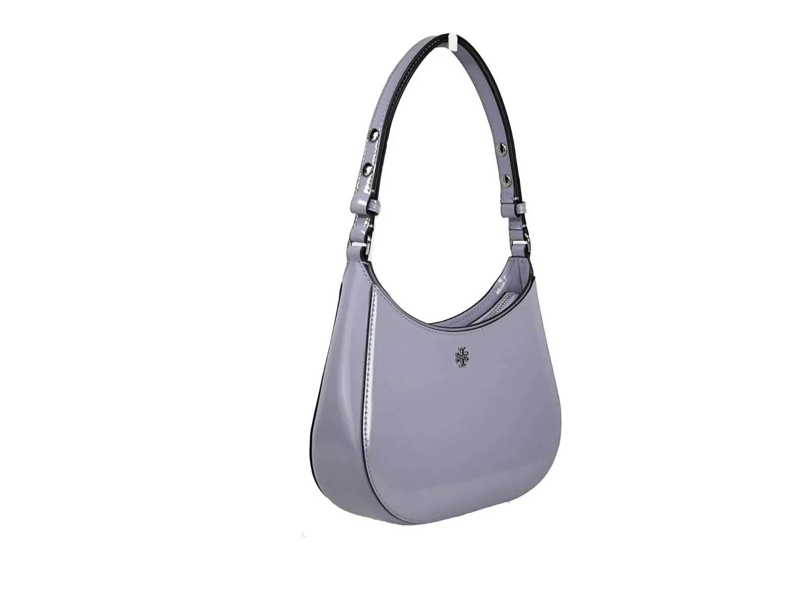 Tory Burch Patent Emerson Small Shoulder Bag Purse Violet