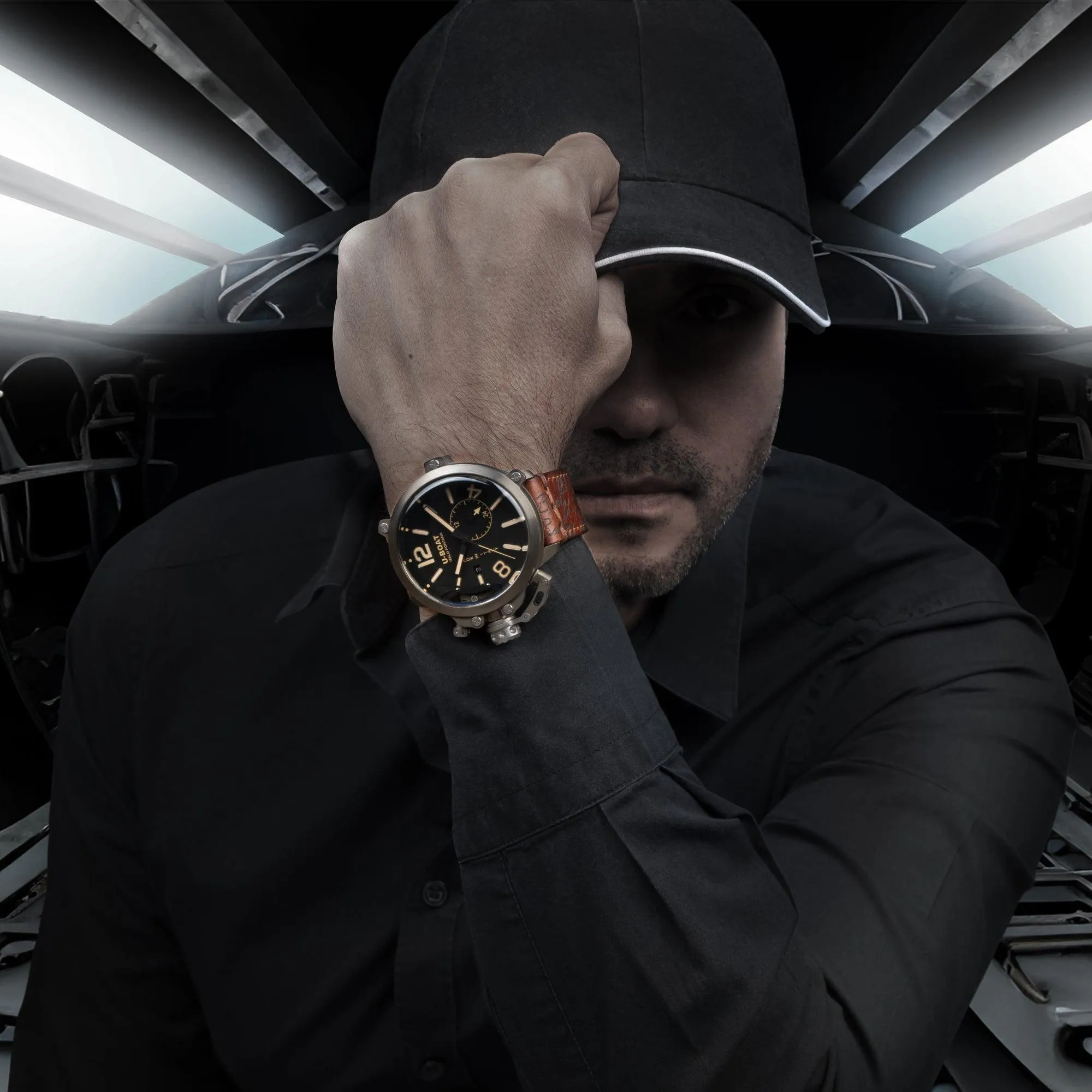 U-Boat Capsule Watch Titanium BK BE 50mm Limited Edition / 90 Automatic Titanium 8805