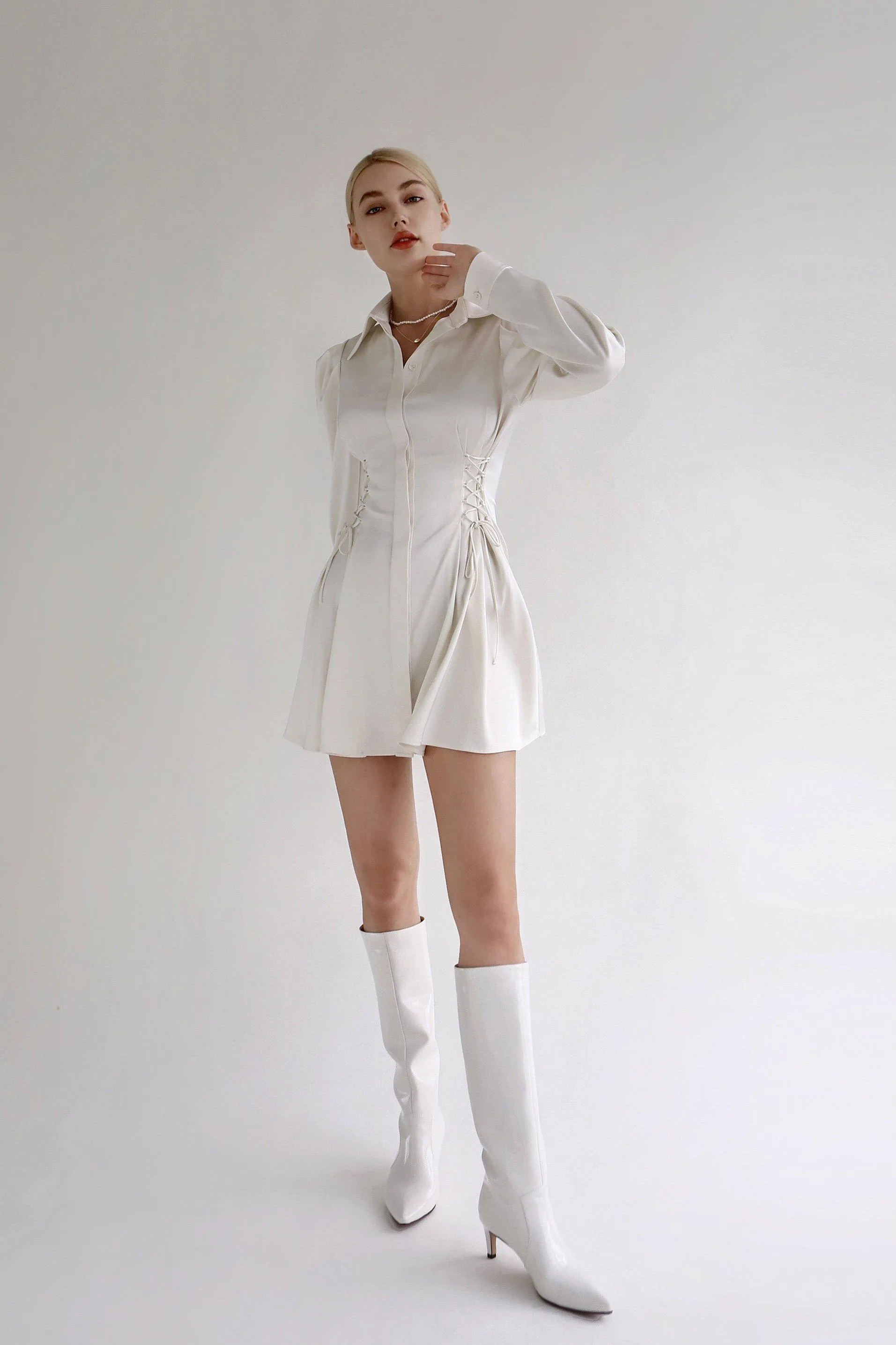 Vanessa Patent Leather Knee Boots