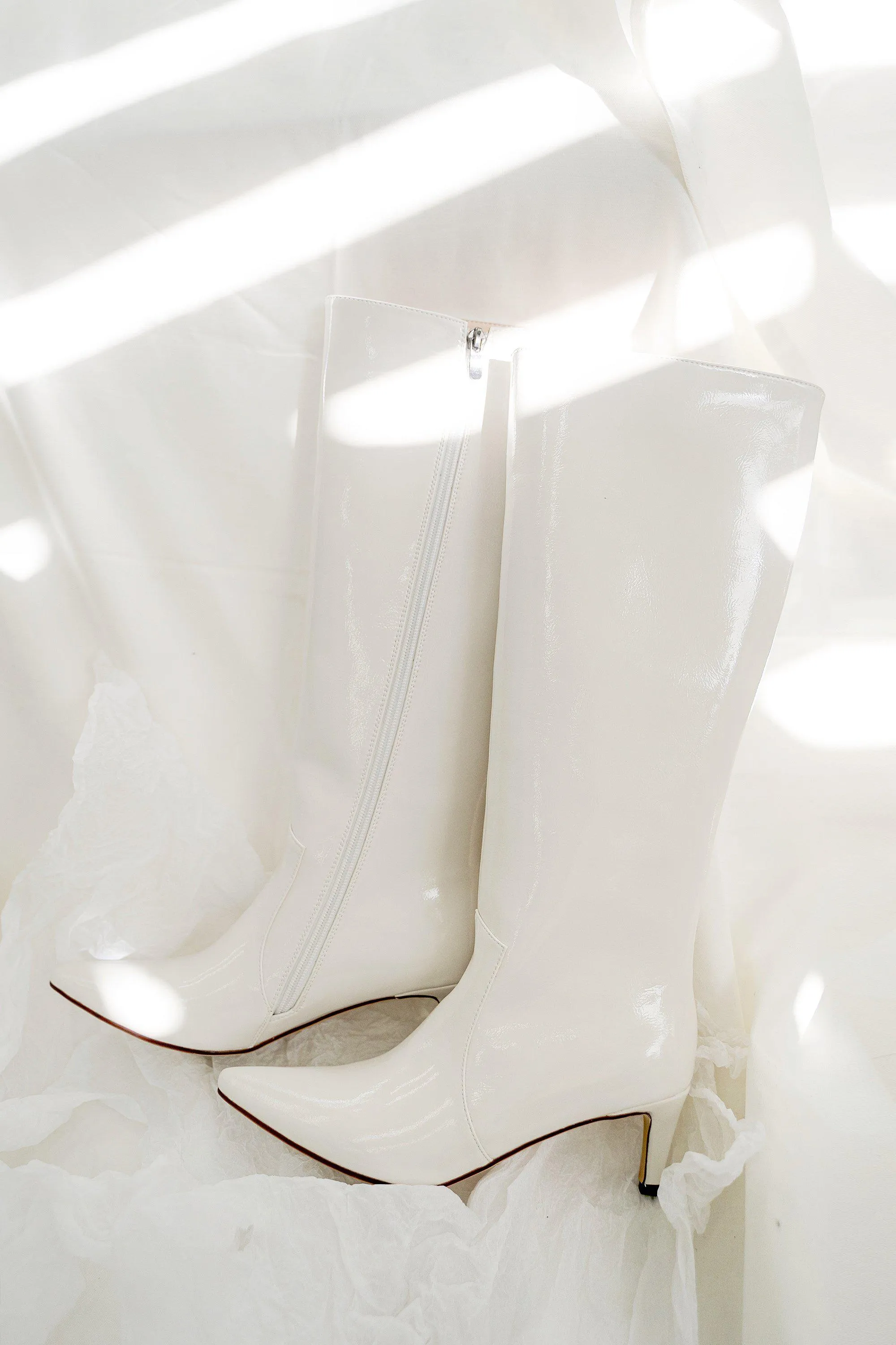 Vanessa Patent Leather Knee Boots