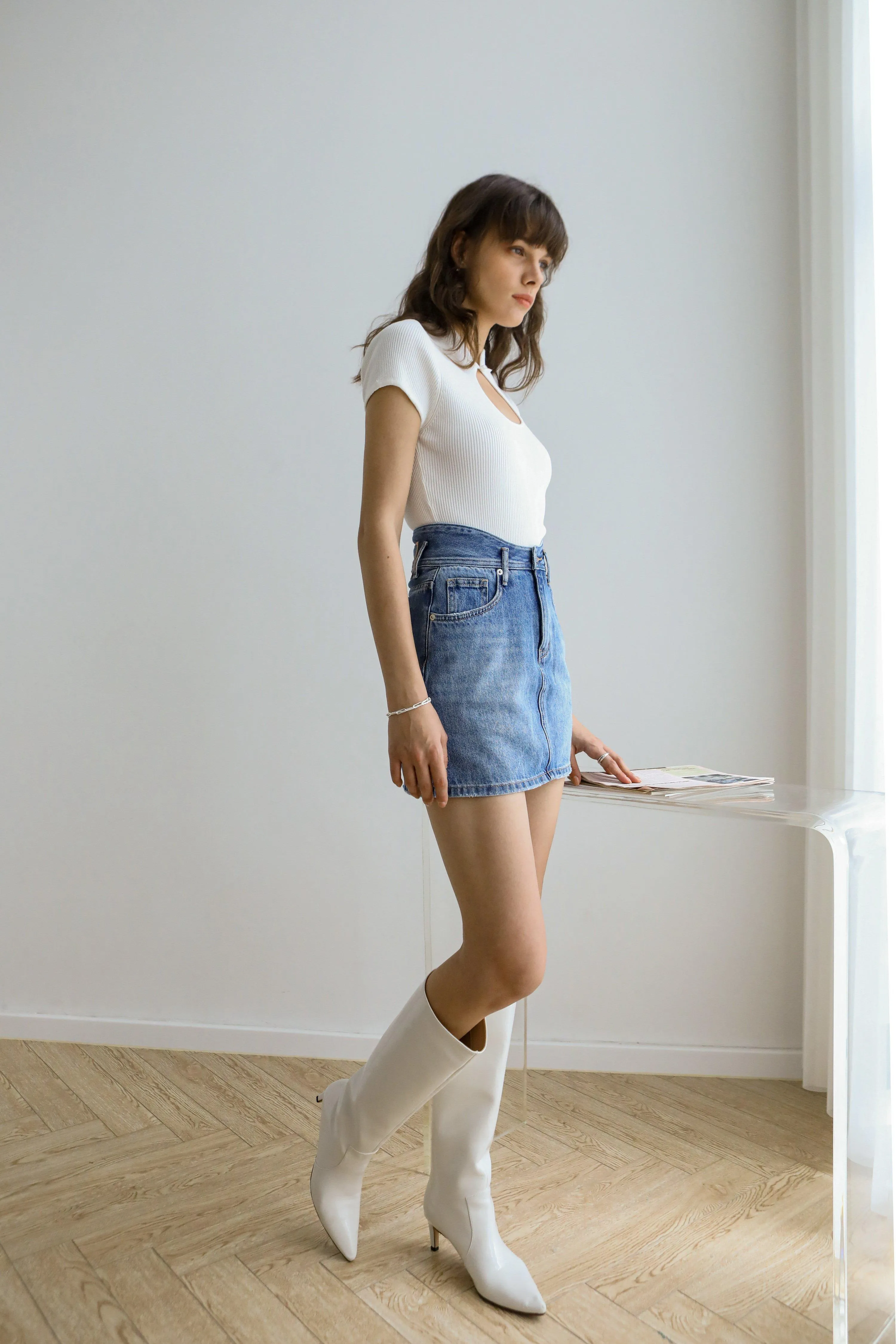 Vanessa Patent Leather Knee Boots