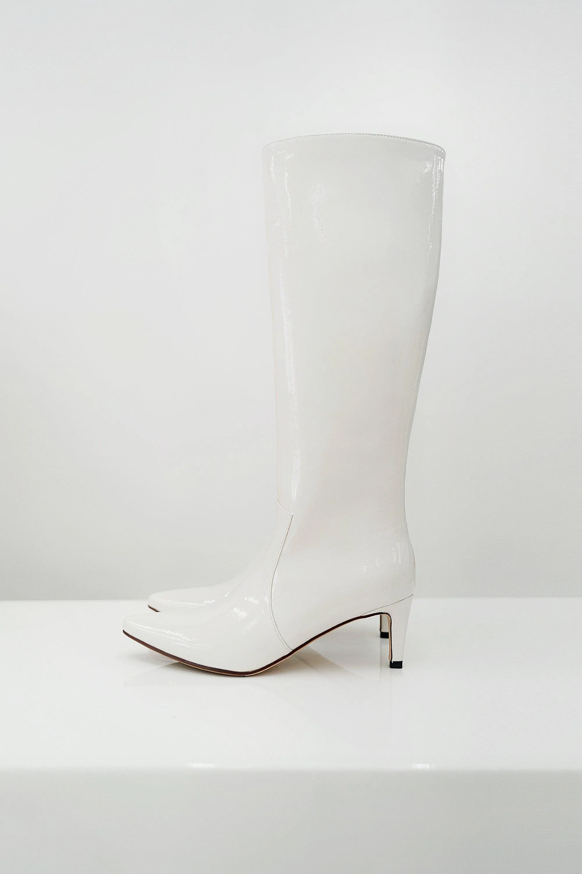 Vanessa Patent Leather Knee Boots