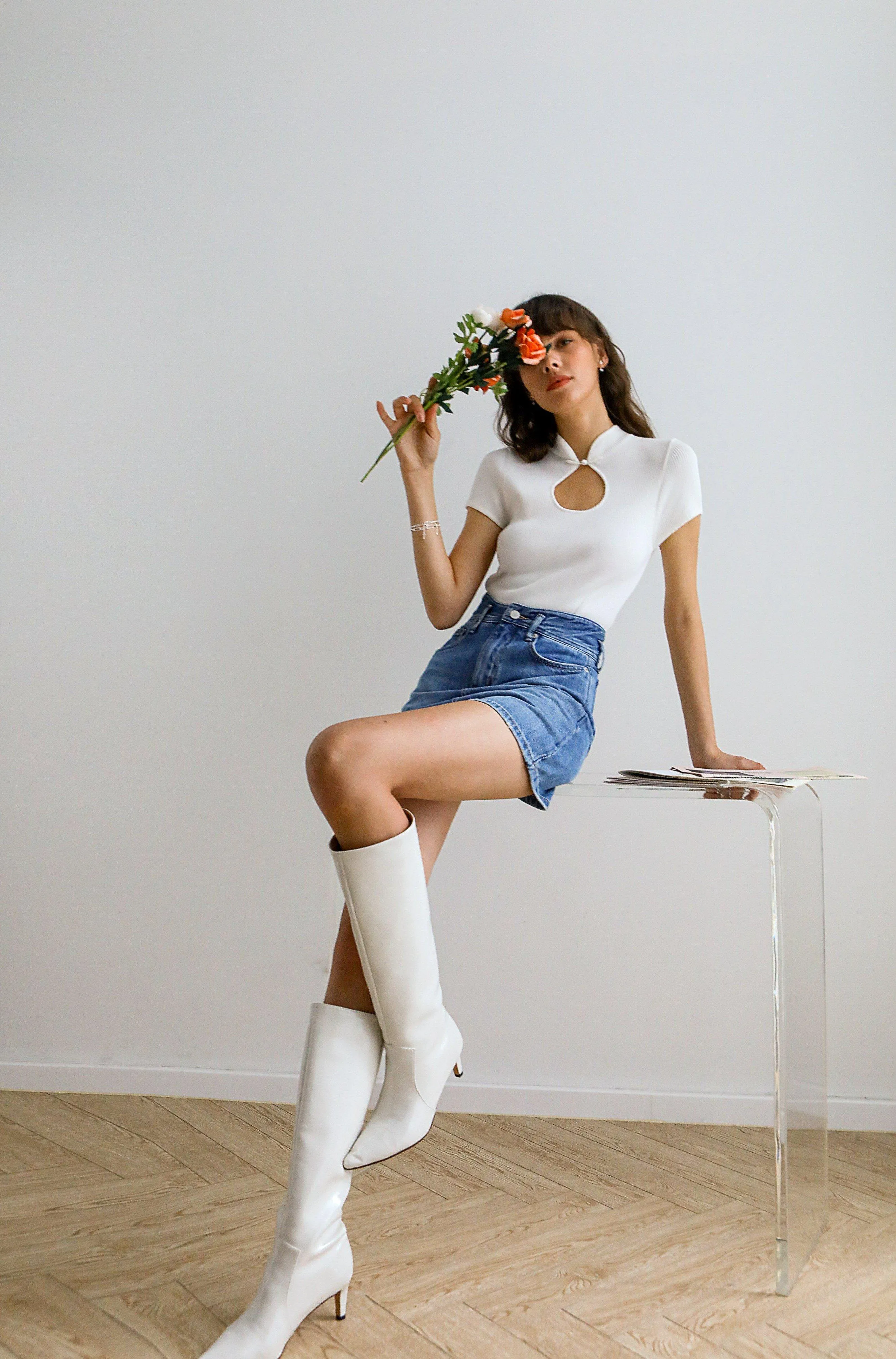 Vanessa Patent Leather Knee Boots