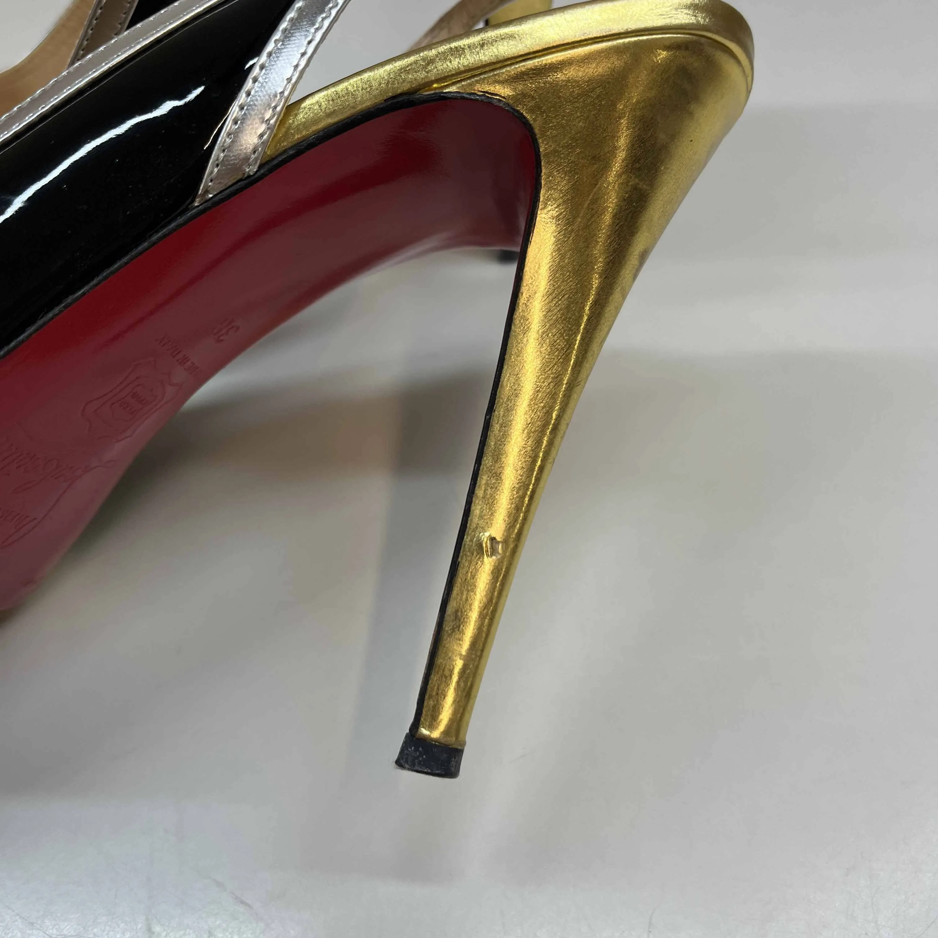 Women's Fox Trot Slingback Heels Black Size EU 38 / UK 5